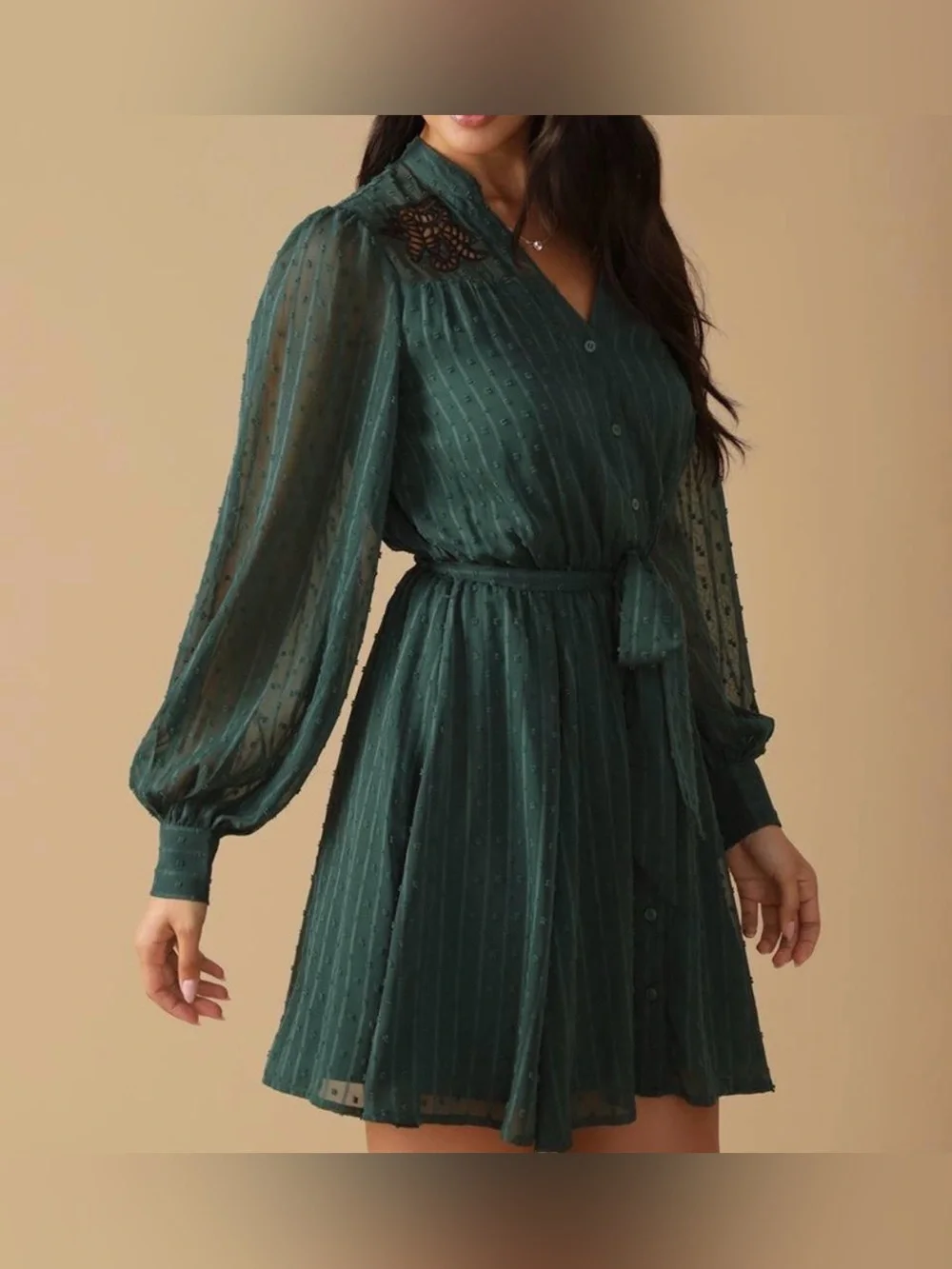 Flying Tomato Green Mini Dress Size Large
